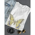 thumbnail image 3 of Cute Buttergly Spring Doodle T-Shirt Women -Image by Shutterstock, Female XX-Large, 3 of 4