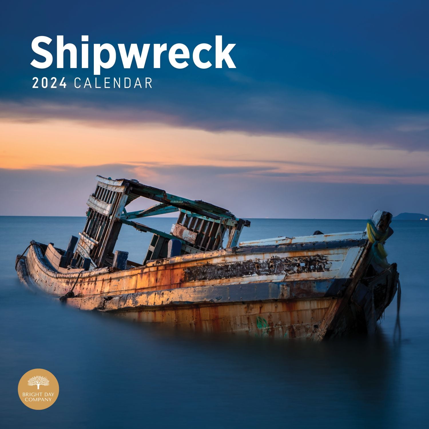 Bright Day Company, Shipwreck 2024 Wall Calendar