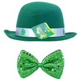thumbnail image 2 of St. Patrick's Day Set: Green Derby Hat with Green Sequined Bow Tie, 2 of 4