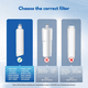 thumbnail image 5 of Paquete de 2 Filtros de Agua para Refrigerador de Repuesto para Bosch Ultra Clarity Pro BORPLFTR50, BORPLFTR55, 12033030, 12028325, 11025825, 11032531, B36Pza80SNS Nuevo, 5 of 5