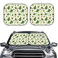 thumbnail image 2 of Haiem Green Avocado Car Windshield Sun Shade (2 Pieces) Foldable Windshield Sun Shade Car Accessories for Truck SUV Pickup-Small, 2 of 7