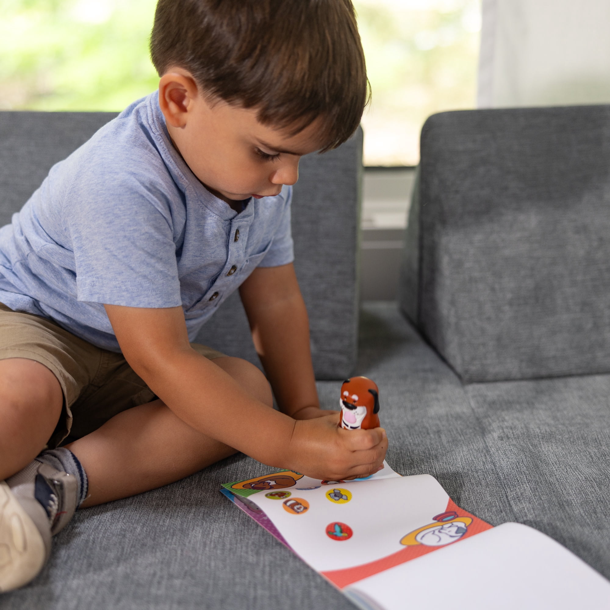 (2 pack) Melissa & Doug Sticker WOW!â„¢ Dog Sticker Stamper and 24-Page Activity Pad