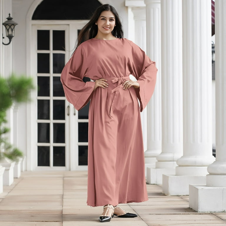 green emerald velvet dress Abaya Muslim Fashion Islamic Clothing Women Maxi Dresses Purple / L main image 1