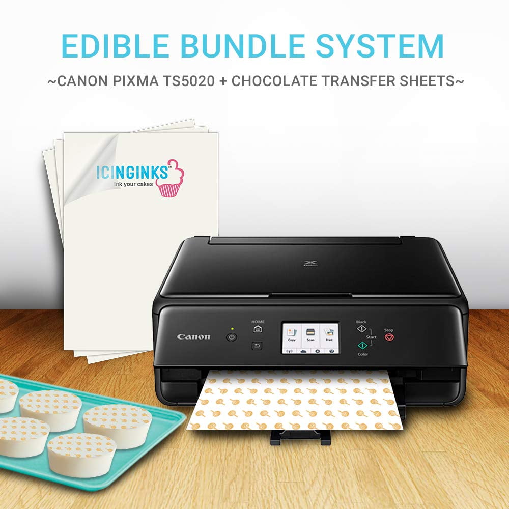 Icinginks Edible Bakery Printer Bundle Chocolate Transfer Sheets