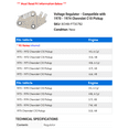 thumbnail image 2 of Regulator - Compatible with 1970 - 1974 Chevy C10 Pickup 1971 1972 1973, 2 of 2