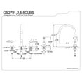 thumbnail image 2 of Gourmetier GS2795GLBS Two Handle Kitchen Faucet, Oil Rubbed Bronze, 2 of 2