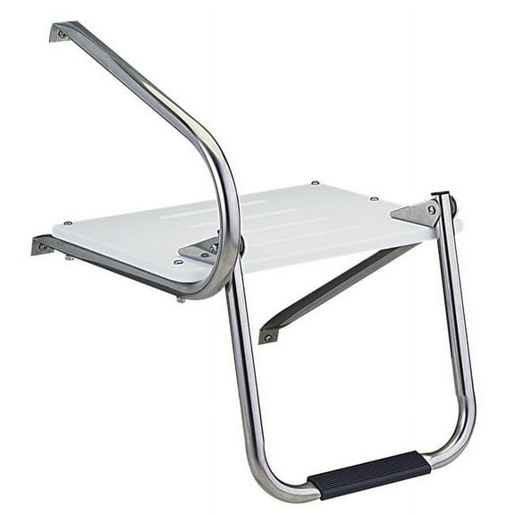 Garelick EEz-In Swim Platform with 1-Step Fold Down Ladder for Boats with Outboard Motors