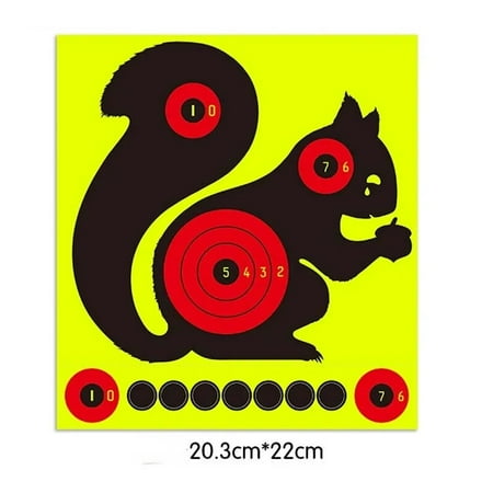 9 Types 10pcs/Set 8 Inch High Visibility Adhesive Shooting Target Stickers Reactive Hunting Shooting Training Paper pz4