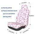 thumbnail image 3 of Wukai Breast Cancer Awareness4 Full Set Car Seat Covers with Soft Padding Universal Auto Front Seats Protector and Cushion Mat, 3 of 5