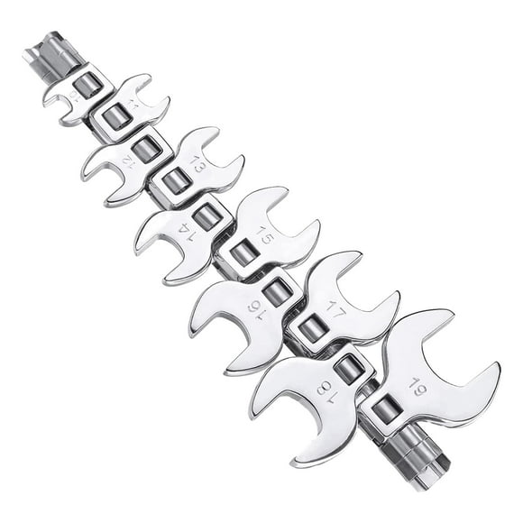 S SERENABLE 10 Pieces 3/8 inch Drive Nut Crowfoot Wrench Set SAE Crows Foot Wrench