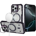 thumbnail image 5 of XPM for Apple iPhone 17 Pro Phone Case, Transparent Tough Dotted Magnetic Case with Camera Stand & Hybrid Grip Shockproof Cover for Apple iPhone 17 Pro (6.3") (Purple), 5 of 6