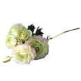 thumbnail image 1 of Single Branch Artificial Flower 6 Heads Single Branch Detailed Not Withered Anti-fall Desktop Decor Multicolor Lotus Shape Fake Flower Home Ornament, 1 of 6