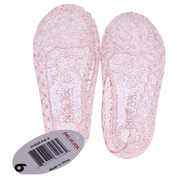 Zapatos Heart Jellies Girl Sole - 6 Rosa DelSol DelSol Heart Sole Girl Jellies Shoes - 6 Pink Shoes Niña 1Pair