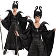 thumbnail image 3 of Evil Queen Maléfica Bruja Adulto Maxi Vestido De Halloween Cosplay Disfraces Fantasía, 3 of 4