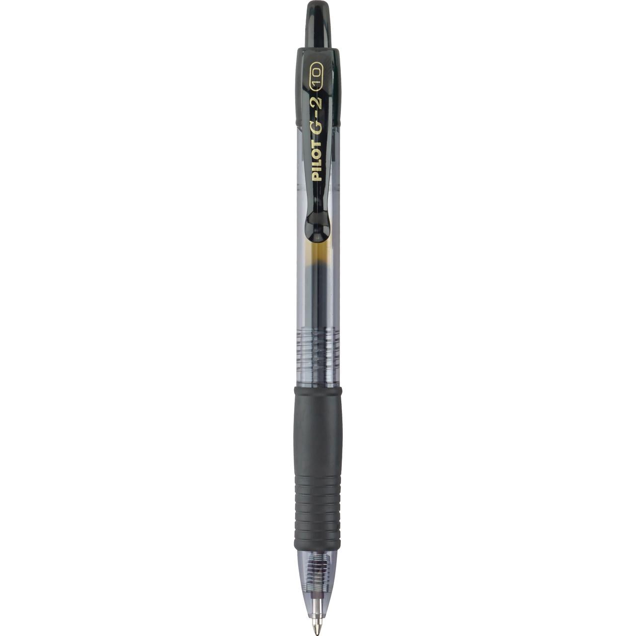 Pilot G2 Retractable Gel Ink Pens, Fine Point, Black, 2 Pack, 17510772 -  DroneUp Delivery