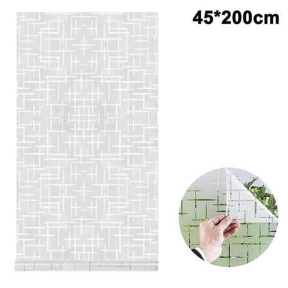 Frosted Window Film No Glue Frosting Privacy Glass Films For Windows & Doors Self Static Decorative