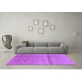 thumbnail image 3 of Ahgly Company Indoor Square Oriental Purple Industrial Area Rugs, 6' Square, 3 of 4