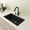 Metallic Black, variant on Bocchi 1604-506-0126 Campino Uno 33" Undermount Single Basin Granite Kitchen Sink - Grey