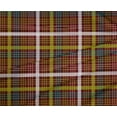 thumbnail image 4 of oneOone Polyester Lycra Chocolate Brown Fabric Madras Check Craft Projects Decor Fabric Printed By The Yard 56 Inch Wide, 4 of 4
