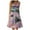Pink #3-11, variant on CQCYD Womens Sundresses, Women Sleeveless Round Neck Summer Maxi Dresses 2023 Print Backless Strap Tie Back Pleated Long Boho Dress Sun Dress