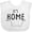 AA-White, variant on Inktastic It's Home- State of Iowa Outline Distressed Text Boys or Girls Baby Bib