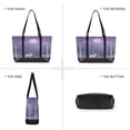 thumbnail image 6 of FORMRS Canvas Laptop Tote Bag for Women with 15.6" Computer Compartments Shoulder Handbag, Purple Forest, 6 of 7