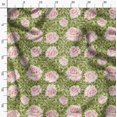 thumbnail image 3 of Soimoi Polyester Crepe Fabric Peony Floral Decor Fabric Printed Yard 42 Inch Wide, 3 of 6