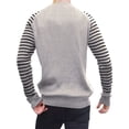 thumbnail image 3 of Suéter de cuello redondo para hombre Jersey ajustado Top de punto Jersey de fiesta Prendas de punto de manga larga, 3 of 4