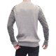 thumbnail image 3 of Jersey para Hombre Suéter con Cuello Redondo Jersey de Manga Larga Top Ropa de Punto Informal para Exteriores, 3 of 4