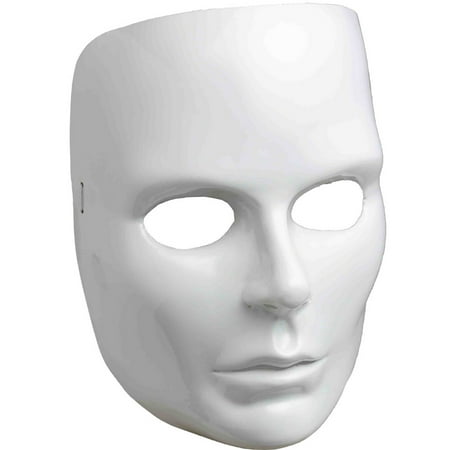 new halloween costume women s female blank white face mask facemask