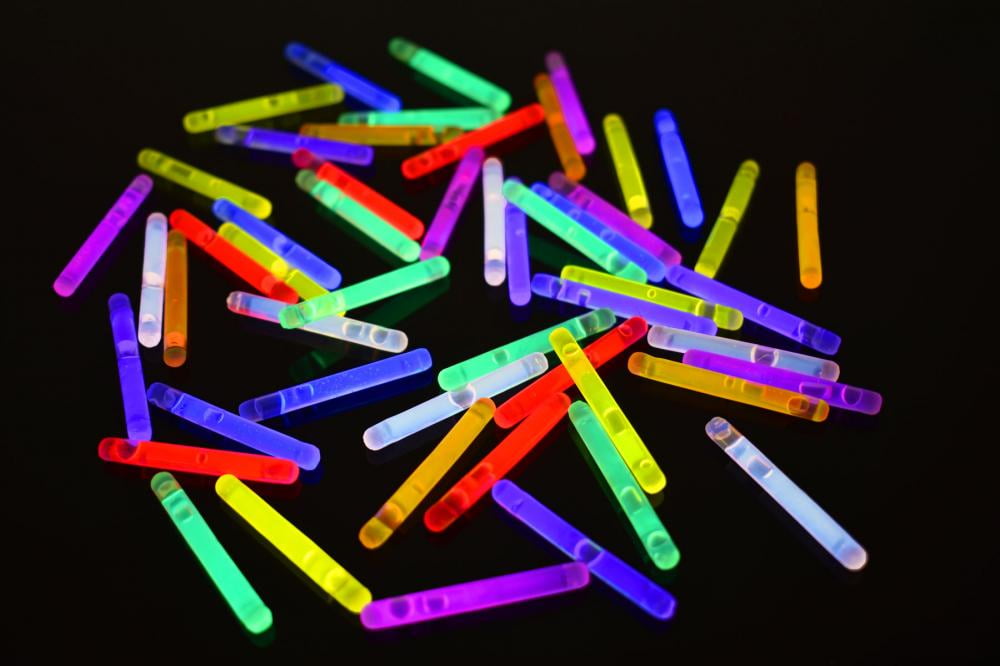 100 PCS 1.5" Mini Glow Sticks 6 Assorted Colors Fishing Glo Light Kids DJ Party 