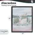 thumbnail image 4 of Stupell Industries Rustic Lodge Swan Serenade on Lake Black Floating Frame Canvas Art, 17 x 21, by Adreane Fippinger, 4 of 8