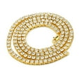 thumbnail image 1 of Collier pour Hommes Créatif Hip Pop Rangée Unique Décor en Strass Collier en Alliage Chaîne Collier, 1 of 10