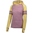 thumbnail image 4 of Holloway Sportswear 2XL Womens Advocate Hoodie Maroon/Light Gold 229749, 4 of 6