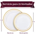 thumbnail image 2 of Platos Desechables Elegantes Plástico, Vajilla Fiesta, 50 Pz Berry Hip PLATOR-20, 2 of 7