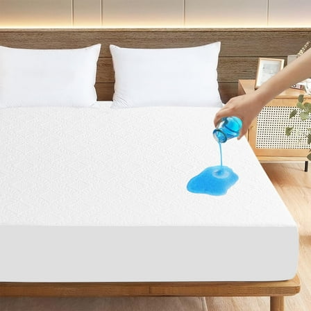 iMounTEK Full Mattress Protector, Waterproof Breathable Soft Cotton Mattress Pad Cover with Deep Pocket for 6-11 inches Mattress