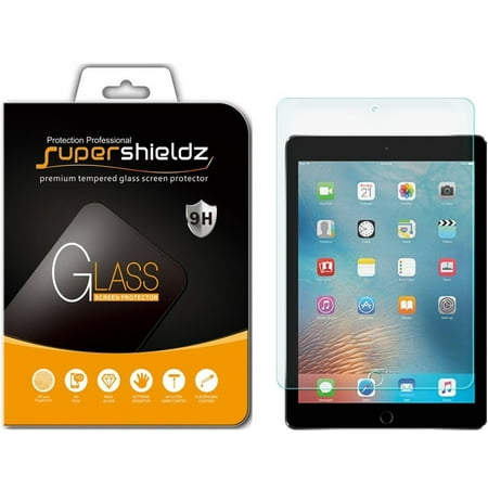 [1-Pack] Supershieldz Apple iPad Pro 9.7 Inch Tempered Glass Screen Protector, Anti-Scratch, Anti-Fingerprint, Bubble (Best Ipad Glass Replacement)
