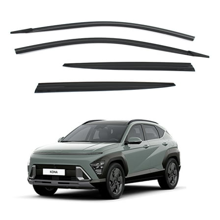 Autocarkd Smoke Window Visors 4pcs compatible with  2024 2025 KONA
