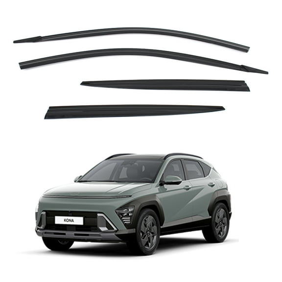 Autocarkd Smoke Window Visors 4pcs compatible with  2024 2025 KONA