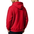 thumbnail image 5 of Resicozy Zip Up Hoodie Men Long Sleeve Solid Color Plain Hooded Sweatshirts Casual Fall Spring Track Jackets with Pockets Red 2XL, 5 of 7