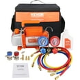 thumbnail image 1 of VEVOR 1/5 HP 3.5 CFM AC Vacuum Pump and Gauge Set, Single Stage Rotary Vane HVAC Air Vacuum Pump A/C Refrigerant Kit Manifold Gauge Set,Applicable to R134a, R410a, 1 of 9
