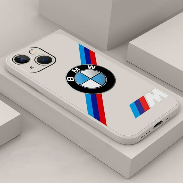 BMW-Funda de teléfono deportiva para Apple iPhone 14 Pro Max SE 8 12 11 7 6S Plus XR XS X 13 Mini Funda líquida Fivean unisex