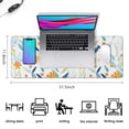 thumbnail image 5 of Long Mouse Pads for Desk,Pioneer Flower Floral Print Pattern Desk Mats on Top Of Desks, Desk Mouse Pad Extra Large with 3mm Non-Slip Base and Stitched Edge for Gaming,Office,Work,Home 31.5"x11.8", 5 of 6