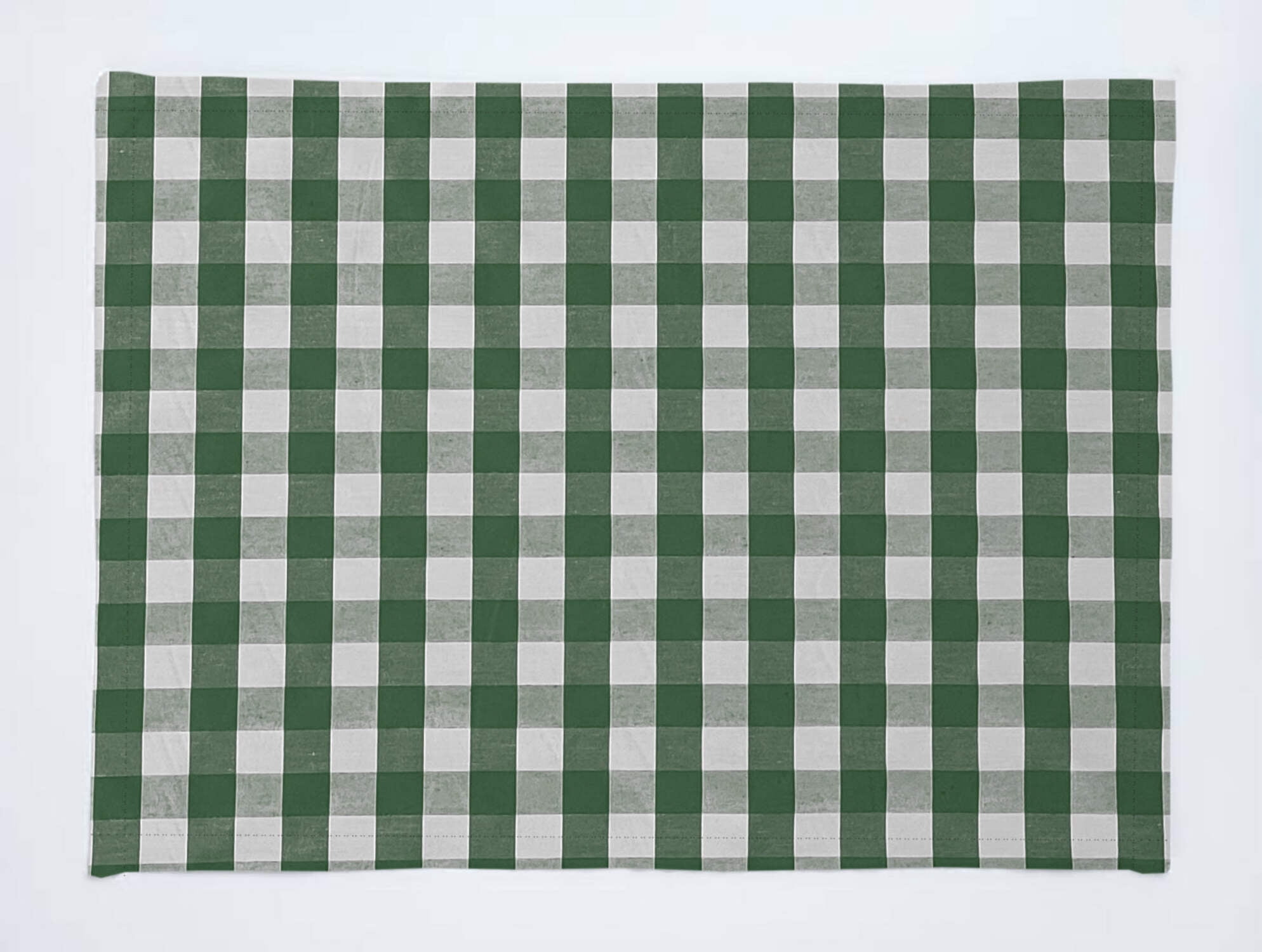 Gingham Checkered Cotton Dinner Table Placemats Holiday Home Decoration 13" x 19" (Pack of 4)