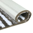thumbnail image 3 of Alfombra de baño REGALWOVEN, extra suave y absorbente, alfombras de baño de microfibra esponjosa, tapete de piso antideslizante a rayas marrón 16" x 24", 3 of 6