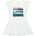 thumbnail image 3 of Inktastic Don't Mess with my Little Brother Girls Toddler Dress, 3 of 5