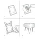 thumbnail image 4 of HOME SOFT THINGS OTOMAN/TABURETE SUPER SUAVE DE PIEL SINTÉTICA. OTOMAN TAPIZADO PARA REPOSAPIÉS CON PATAS DE METAL NEGRO Y ASIENTO ACOLCHADO. 116X40X55CM, CHOCOLATE, 4 of 5