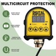 thumbnail image 3 of Pressure Controller Switch 0-10Bar 1/2in Interface Water Oil Compressor 220V Digital Automatic Water Pump on/OFF EU Plug, 3 of 5