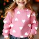 thumbnail image 2 of Manga larga vestido de línea para las mujeres imprimir casual suelto sudadera con capucha, forrado de lana cálido manga larga cuello redondo suéter para invierno otoño uso diario, 2 of 8