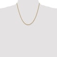 thumbnail image 4 of 10K Yellow Gold Rope Chain Styles Necklace 2.25 mm Diamond-cut 20 inch, 4 of 4